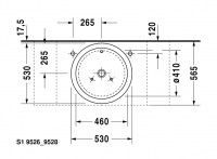 LAVABO ENCIMERA 530mm STARCK-1 DURAVIT